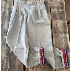 LL Bean Vintage High Rise Pleated Chinos Size 10